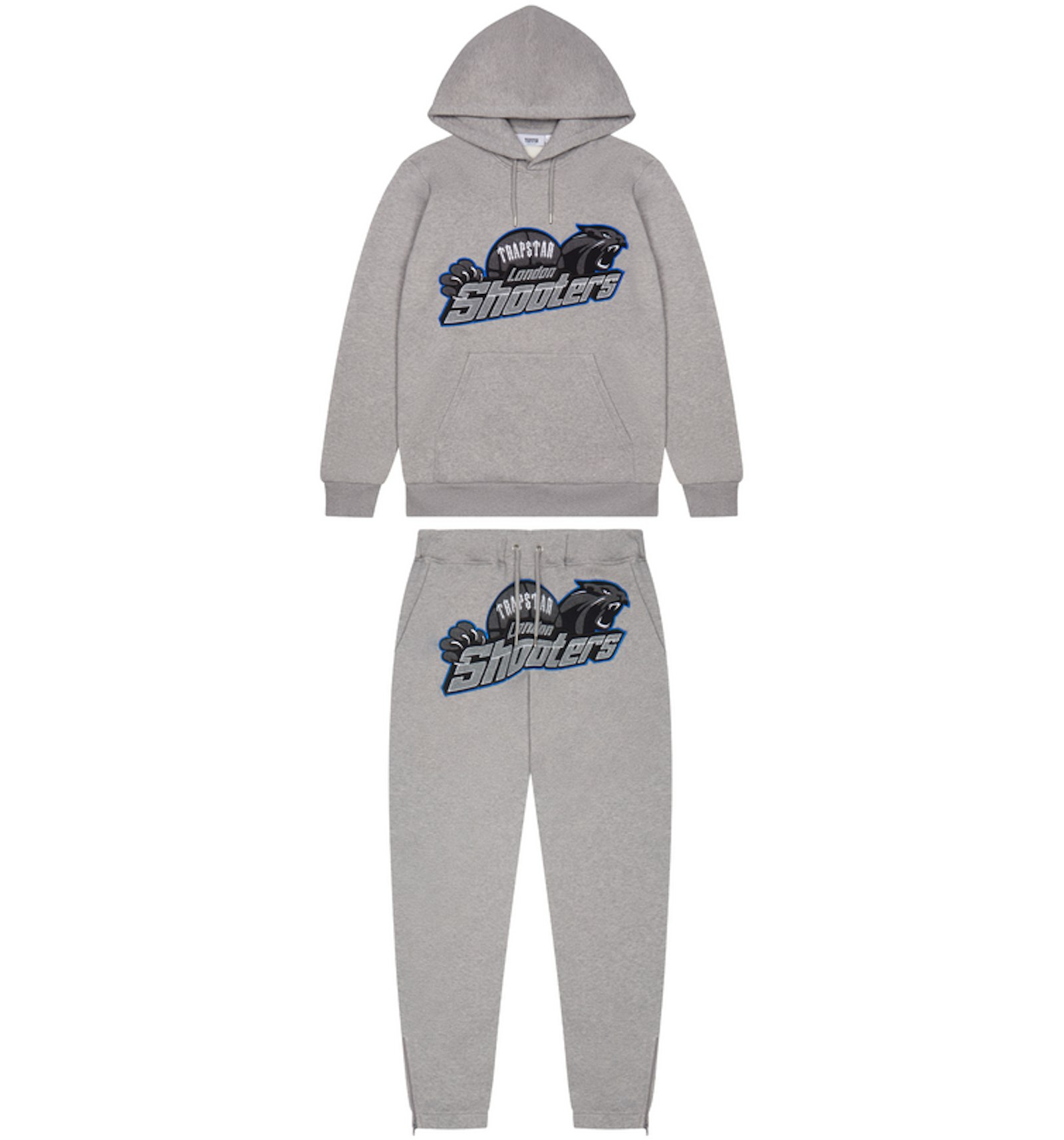 Trapstar Shooters Hoodie Tracksuit Grey Ice Flavours - FW22 Men's - US