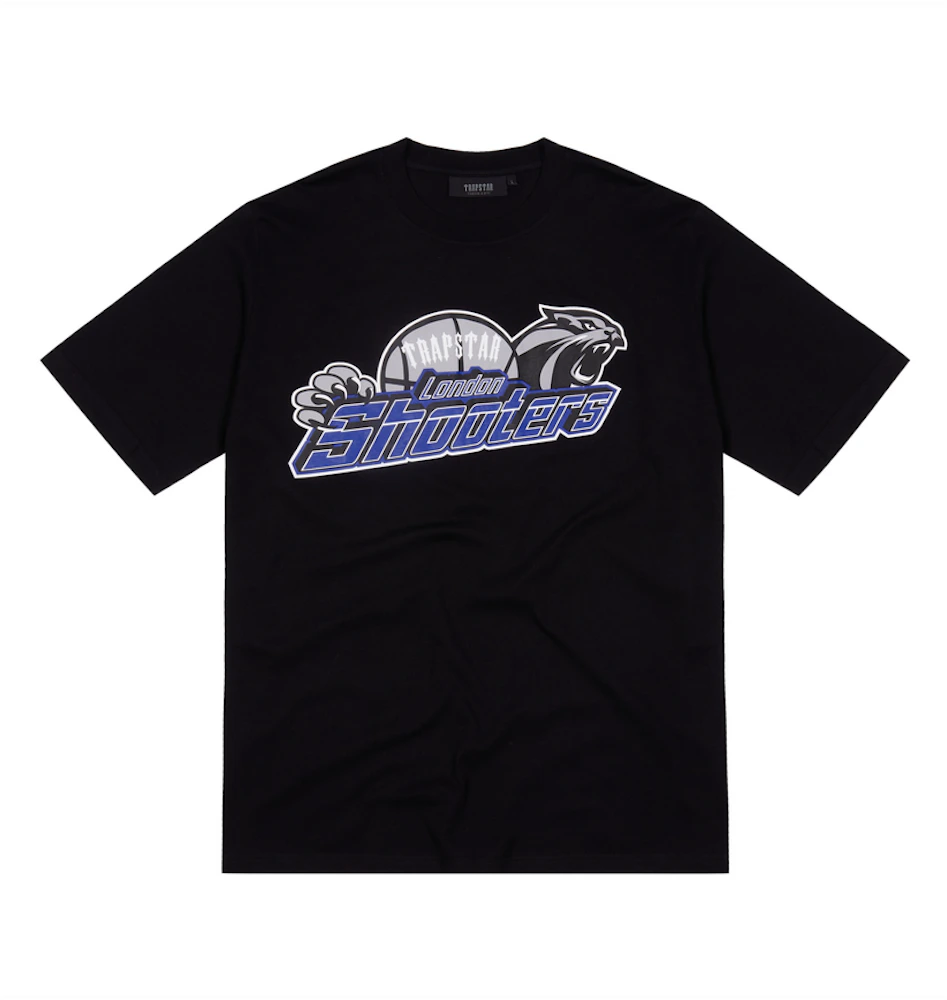 Takyojin Trapstar T-Shirt for Men Summer Short Sleeve Cotton Tshirt  Embroidery Trapstar Letters Prints Trapstar Shooters Tshirt S,Black&Blue-1  : : Fashion