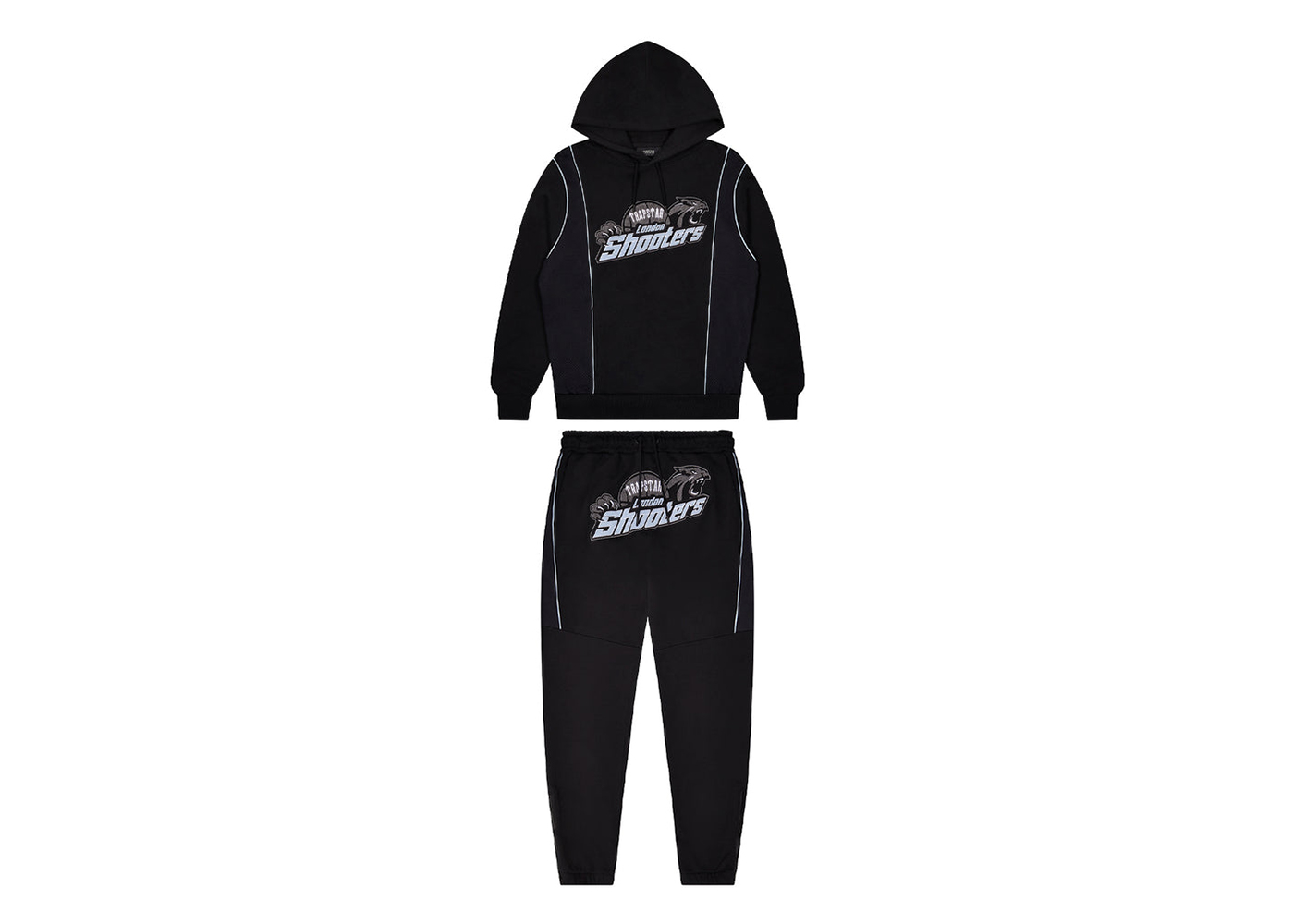 Trapstar Shooters Technical Hoodie Tracksuit Black/Blue メンズ 