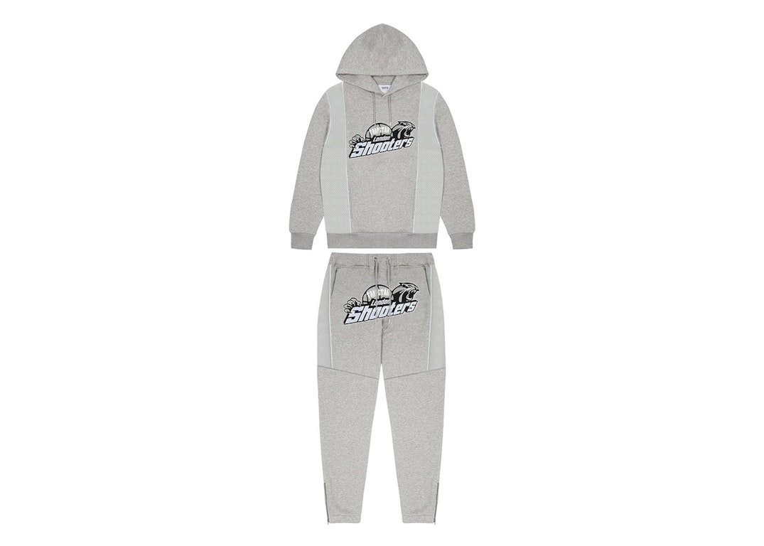 Pre-owned Trapstar Shooters Technical Hoodie Tracksuit Grey/blue