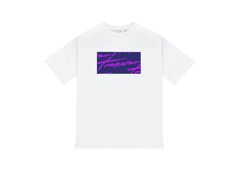 Trapstar Signature Box Logo Tee White/Eclipse 男装- CN