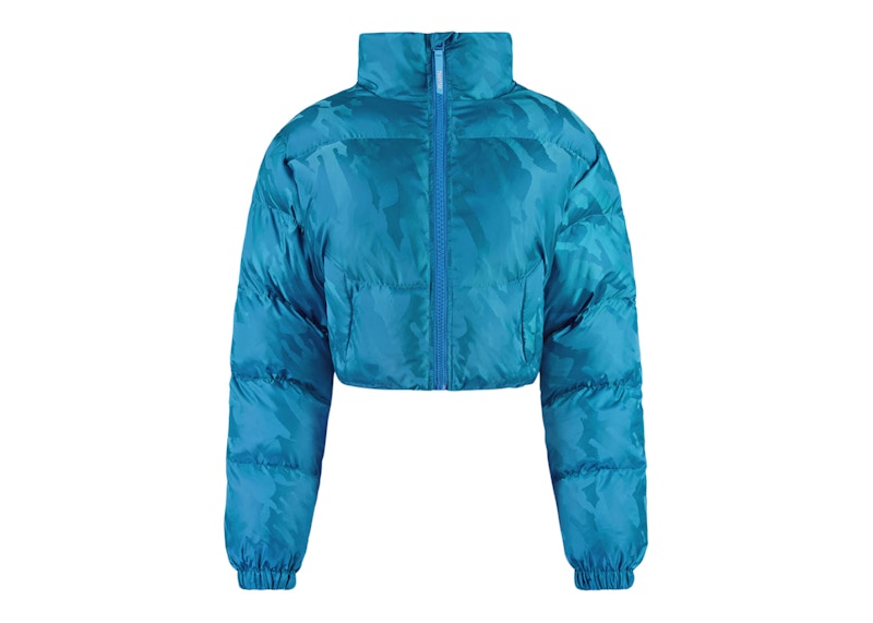 Trapstar Women's Cropped T Jacquard Puffer Jacket Teal - SS23 - US