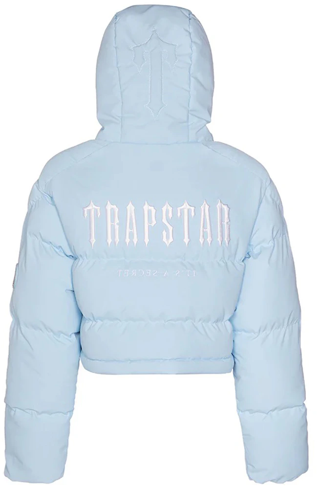 Trapstar Women's Decoded 2.0 Hooded Puffer Ice Blue