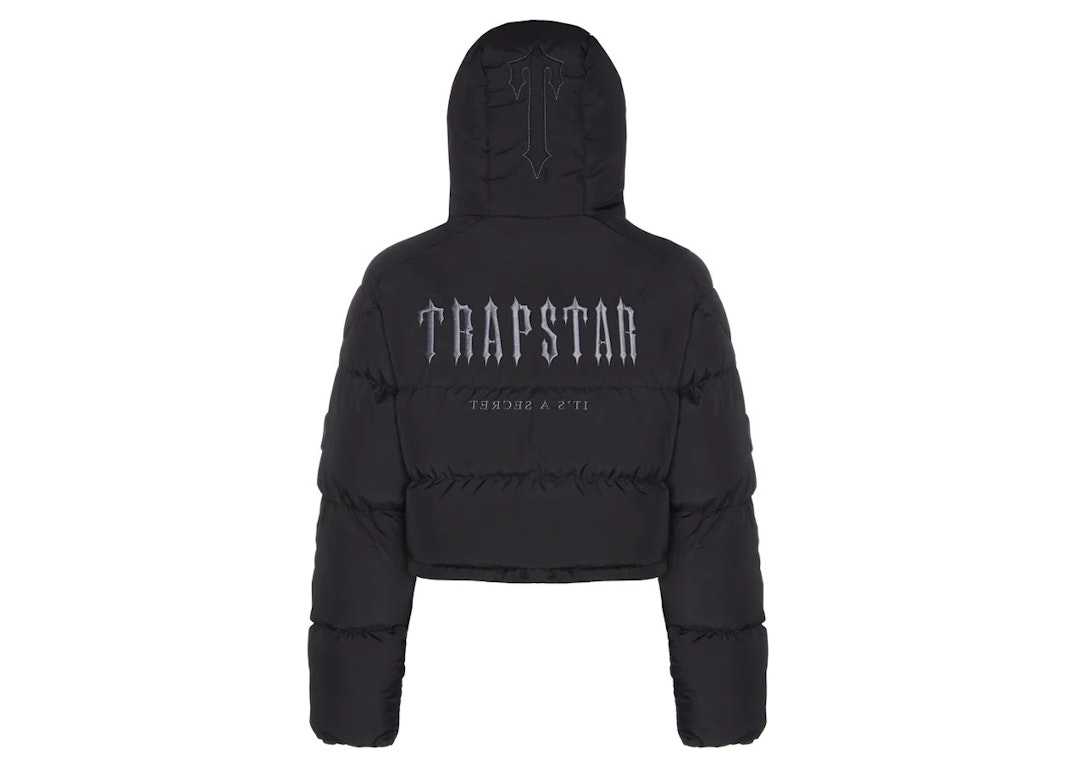 Pre-owned Trapstar Women's Decoded 2.0 Hooded Puffer Jacket Black