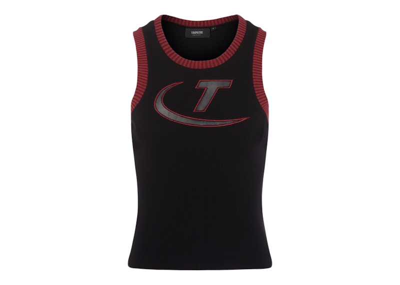 Trapstar Women's Hyperdrive T Mesh Insert Vest Black/Red - SS23 - US