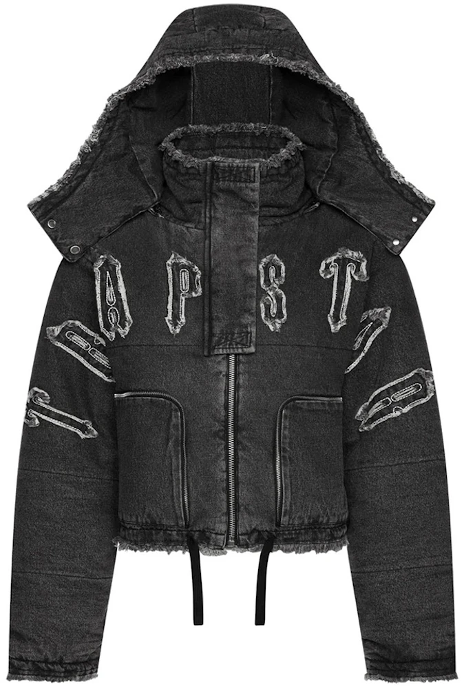 Trapstar Women's Reworked Arch Oversized Puffer Jacket Denim Look - FW23 -  US