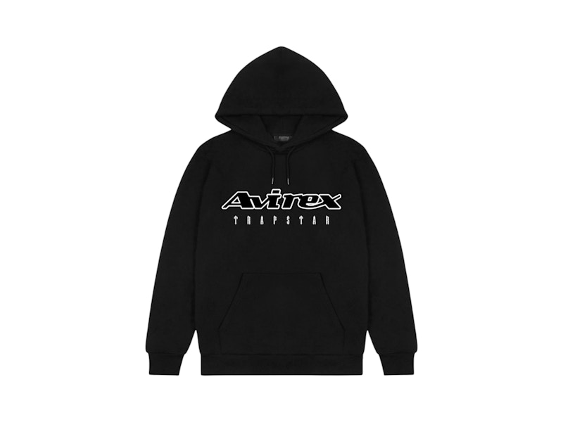Trapstar x Avirex Hoodie Black Men's - FW24 - US