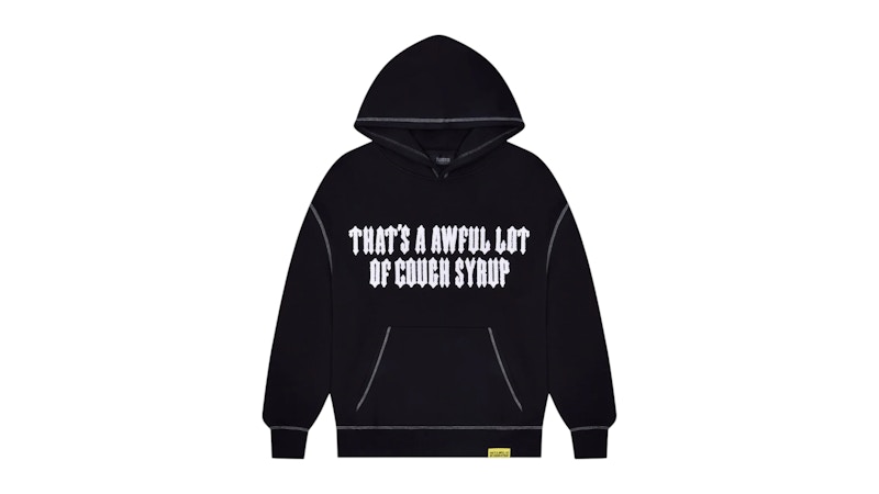 【TRAPSTAR LONDON】Trapstar x Cough Syrup Puff Hoodie Trapstar x Cough Syrup Irongate Puff Hoodie Black Men's