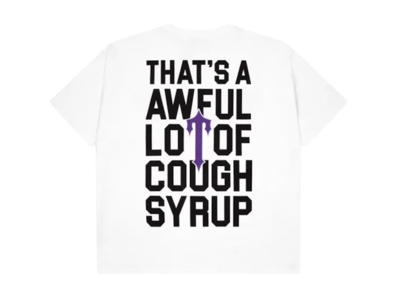 ★限定コラボ★【Trapstar London】×COUGH SYRUP IRONGATE Trapstar x Cough Syrup Irongate T-shirt White Men's - SS25 - US