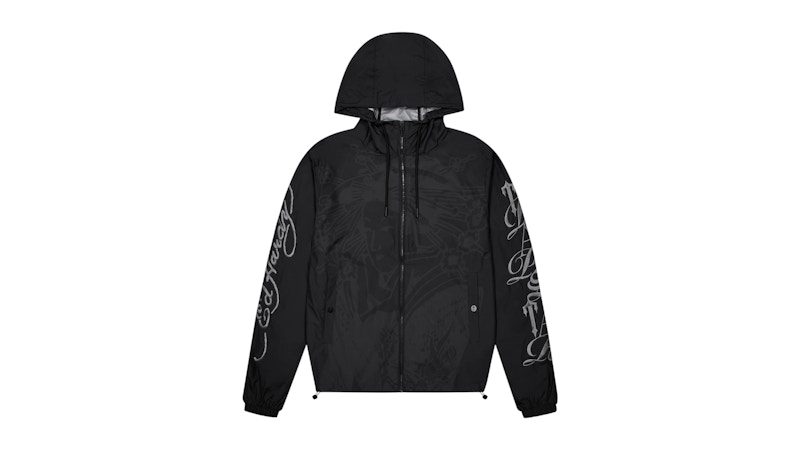Trapstar x Ed Hardy Geisha Windbreaker Black Men's - FW25 - GB