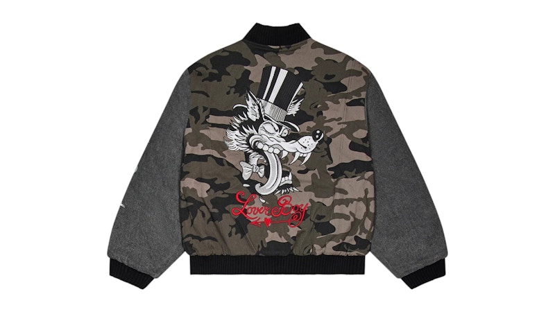 Trapstar x Ed Hardy Lover Boy Ma Jacket Black Men's - FW25 - GB