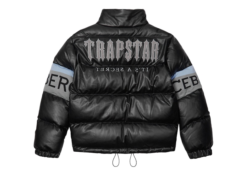Trapstar x Iceberg Puffer Jacket (With 18Ct Rose Gold Pendant) Black