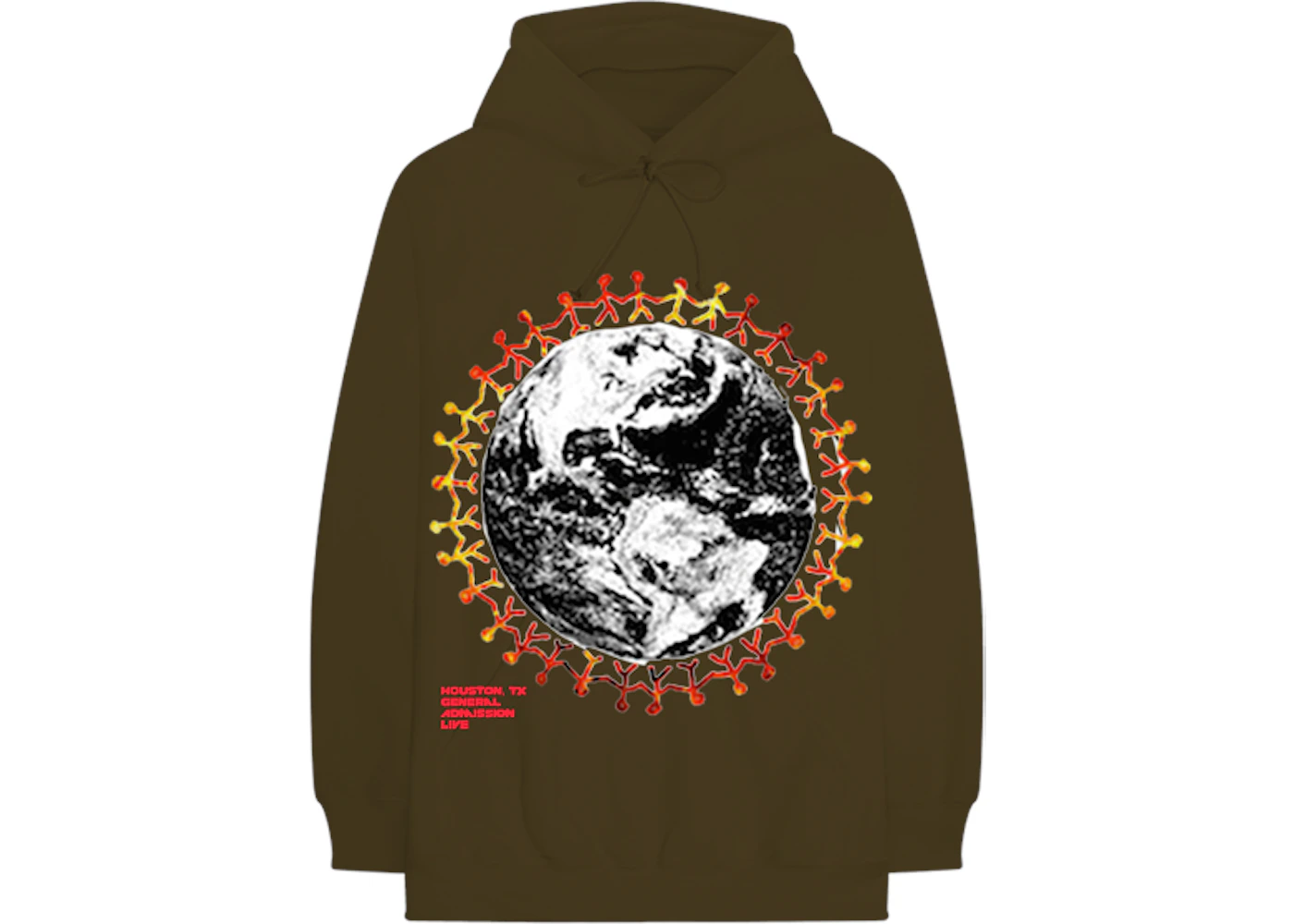 Travis Scott Around The World Hoodie Brown Men's - FW19 - US