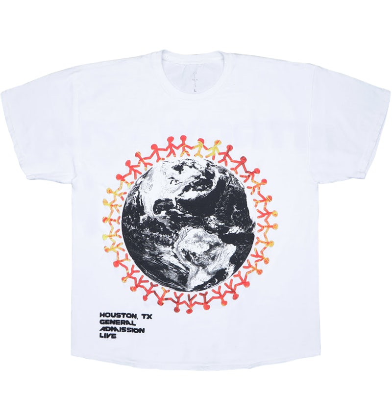 Travis Scott Around The World Tee White Men's FW19 US