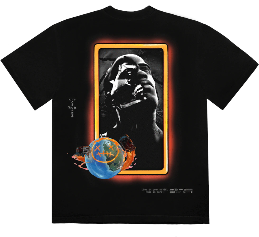 Travis Scott Astro Portrait T-Shirt Black Men's - SS20 - US