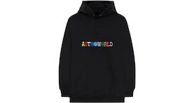Hoodie Travis Scott Astroworld Logo en negro