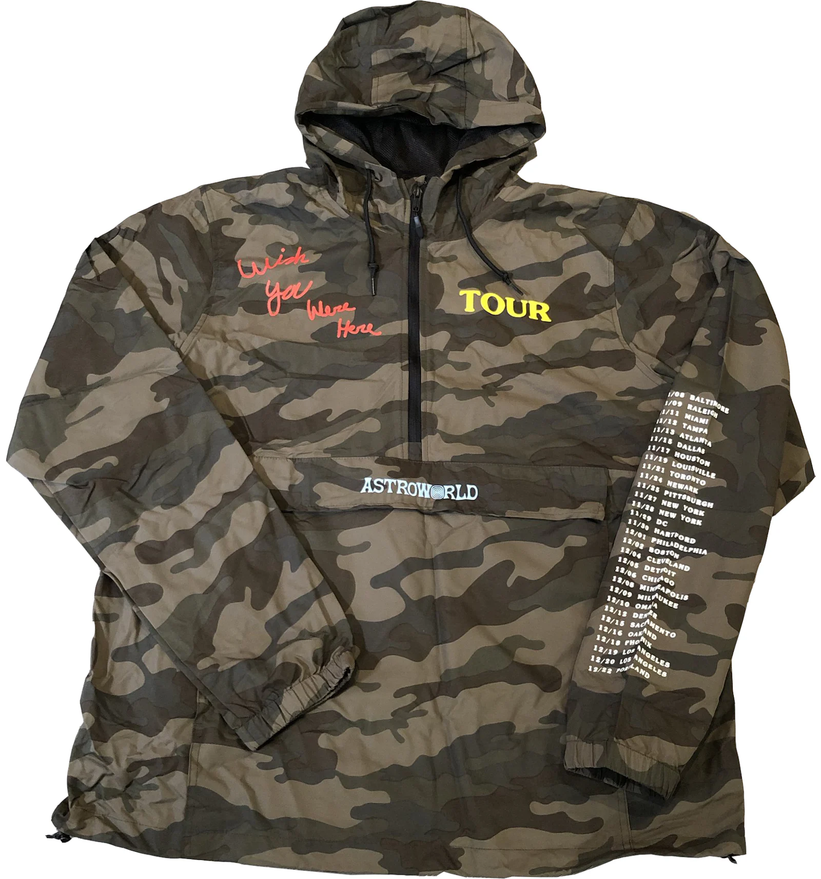 Astroworld merch windbreaker best sale