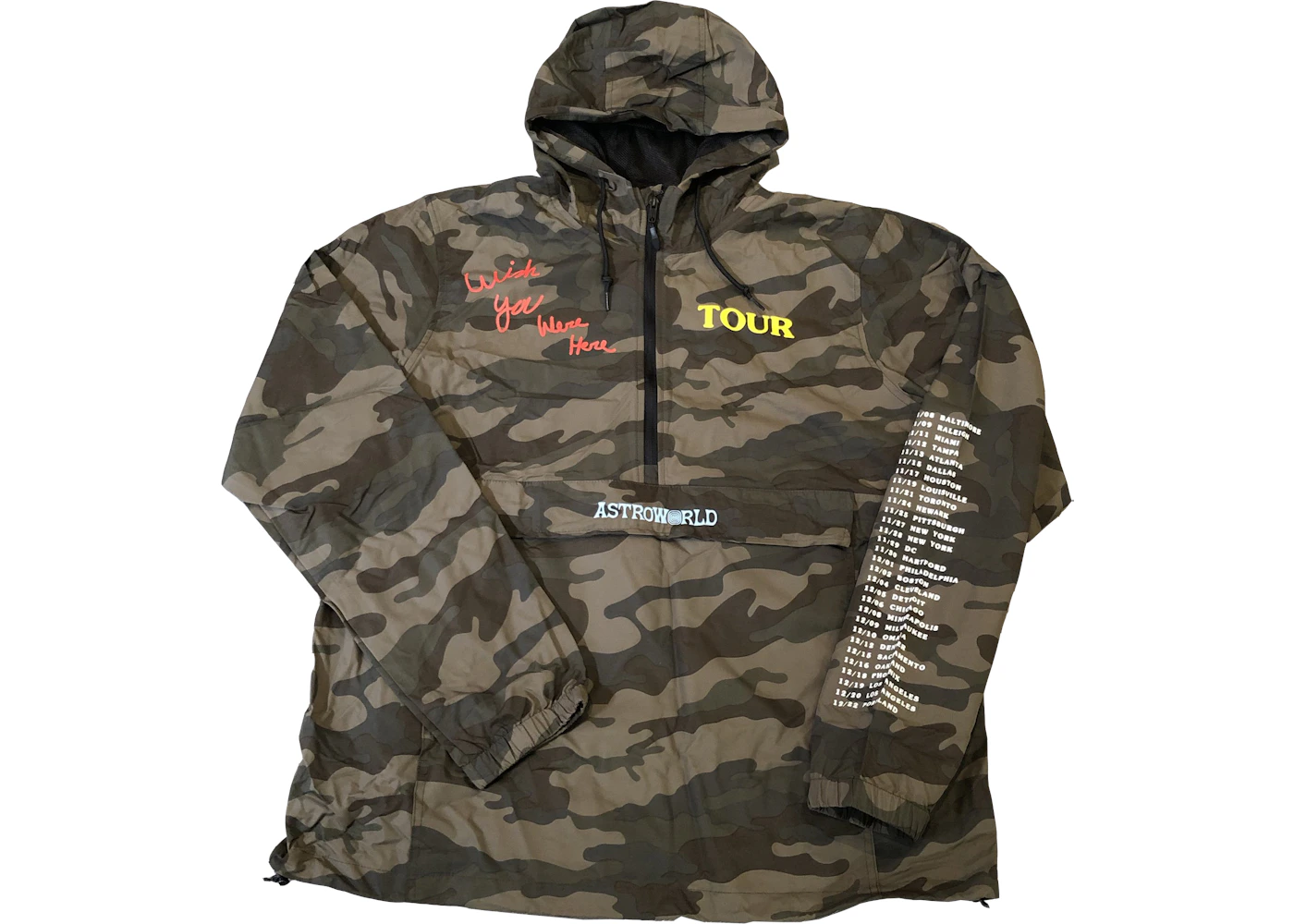 Travis Scott Astroworld Anorak Camo Men s SS19 US