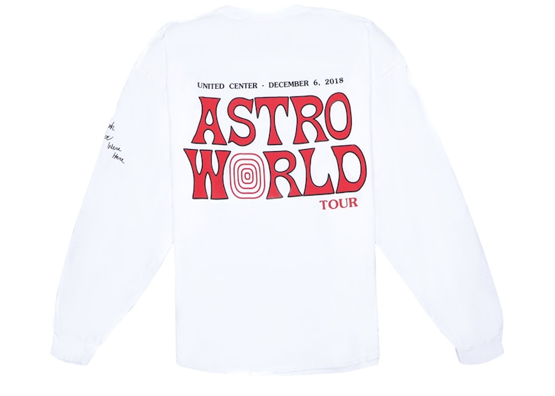 Travis Scott Astroworld Chicago Exclusive Longsleeve T-Shirt White