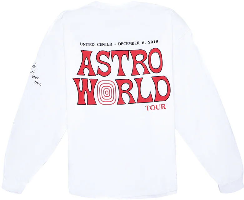 Travis Scott Astroworld Chicago Exclusive Longsleeve T-Shirt White Men ...
