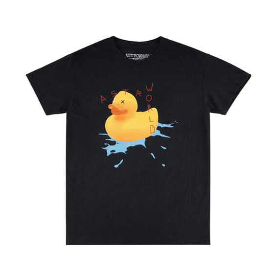 Travis Scott Astroworld Europe Exclusive Rubber Duck T-Shirt Black ...