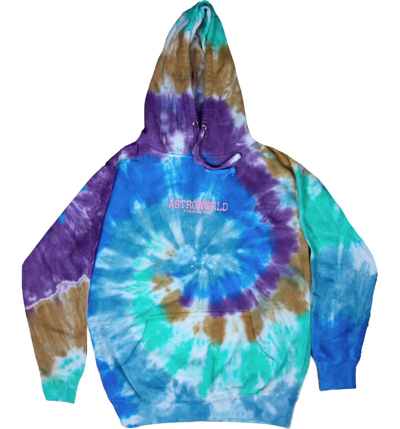 Travis Scott Astroworld Festival Run Hoodie Tie Dye Men s SS19