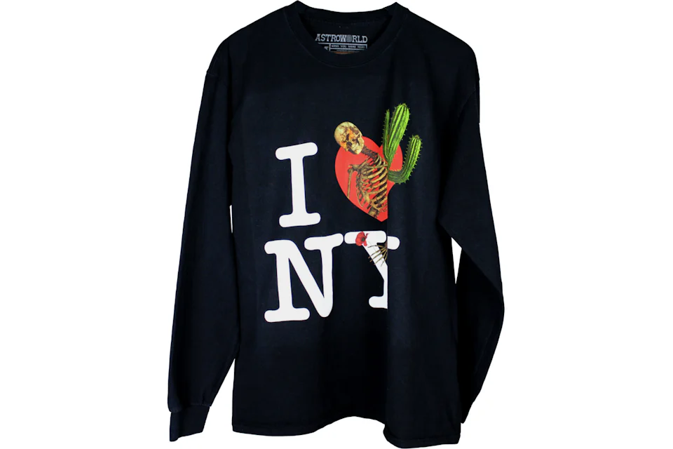 Travis Scott Astroworld I Love NY L S Tee Black Men s FW18 GB