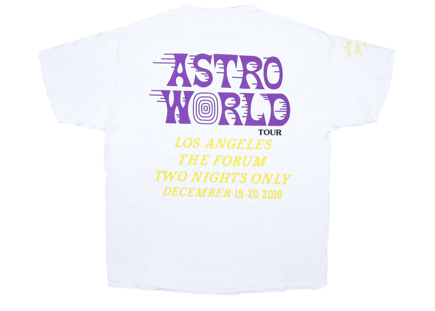Travis Scott Astroworld LA Exclusive T-Shirt White Men's - US
