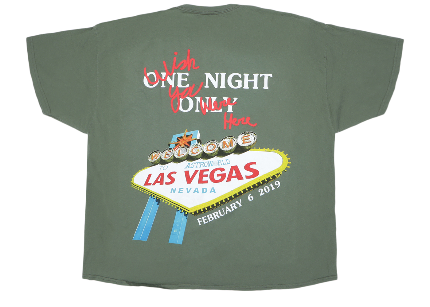 Travis Scott Astroworld Las Vegas Exclusive T-Shirt Green Men's - US