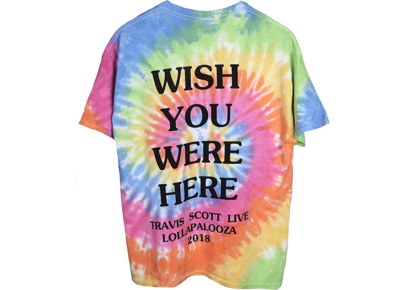 Travis Scott Astroworld Lollapalooza I Went To Astroworld Tee Tie Dye - SS18