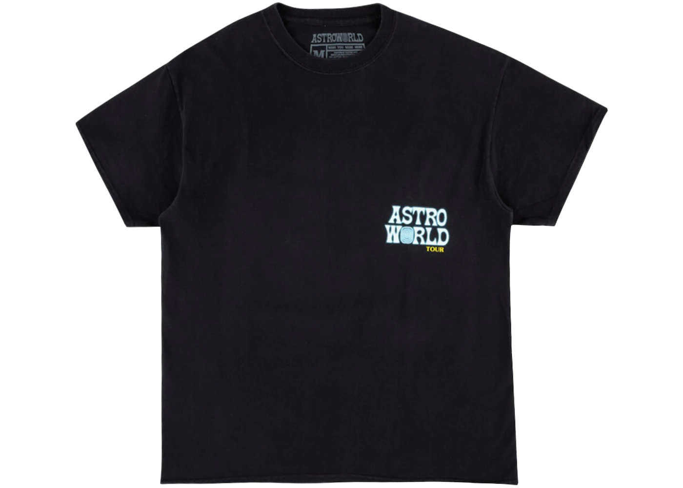 Travis Scott Astroworld Teddy Bear T-Shirt Black Men's - US