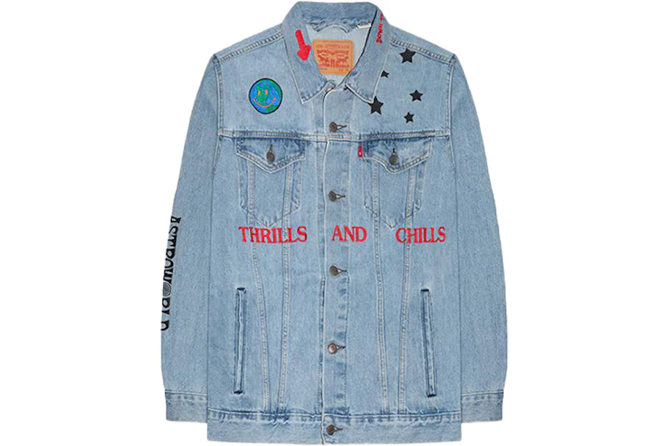 Astroworld levis denim jacket deals