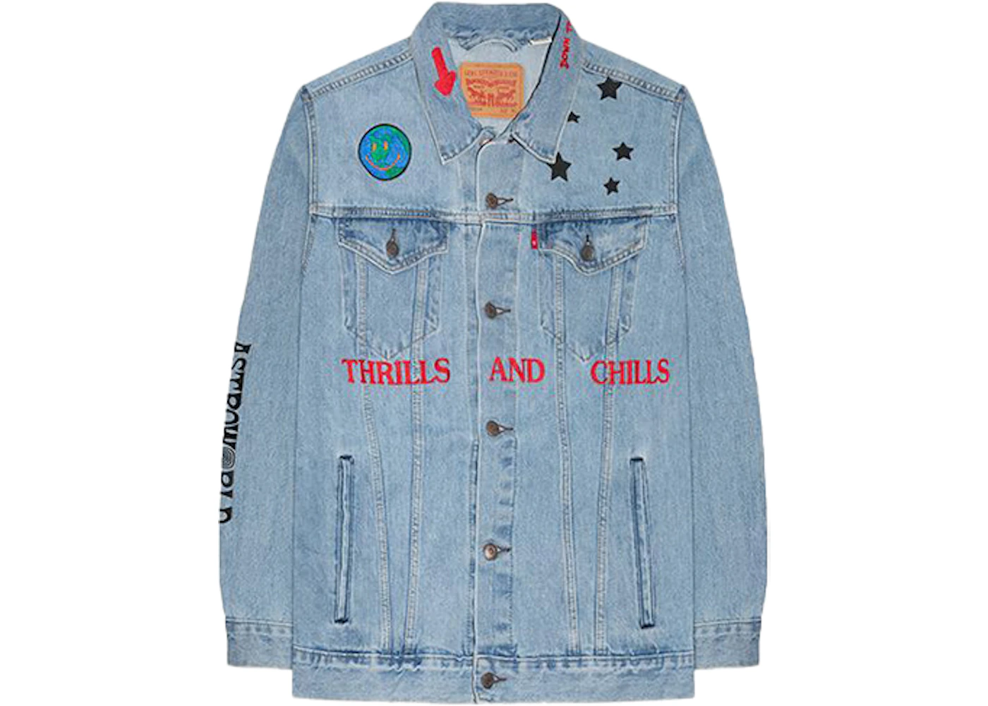 Travis Scott Astroworld Levis Denim Jacket Blue Men s FW18 US