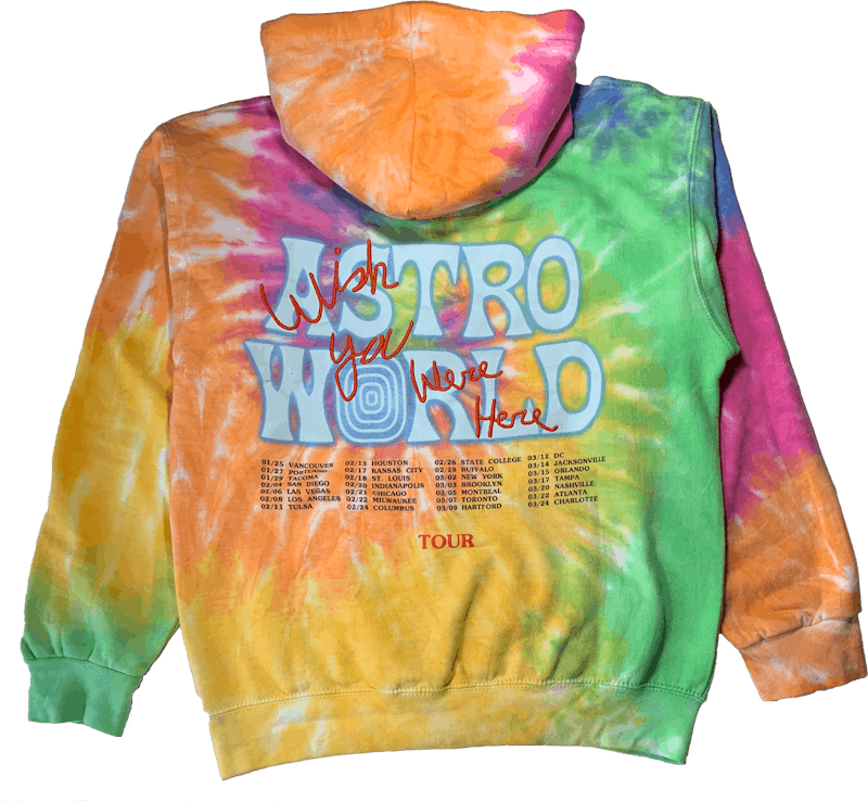 astroworld sweatshirt yellow