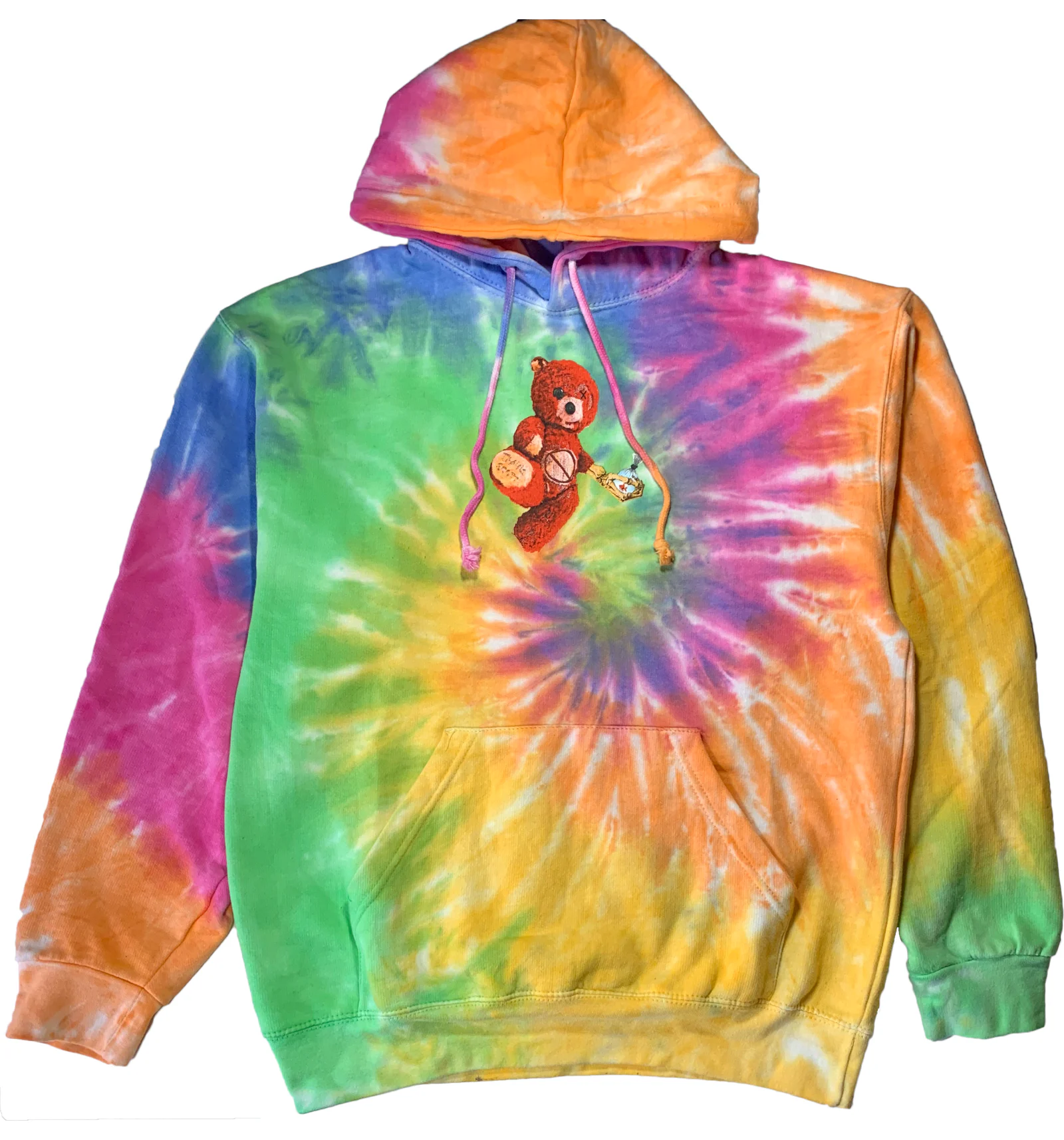 Blue tie clearance dye astroworld hoodie