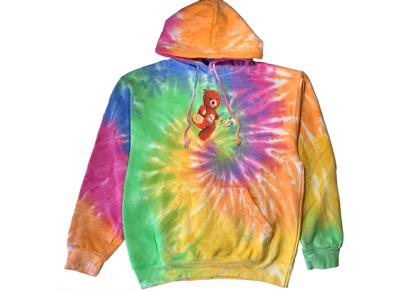 Travis scott astroworld tour skipping bear hoodie tie dye Clearance