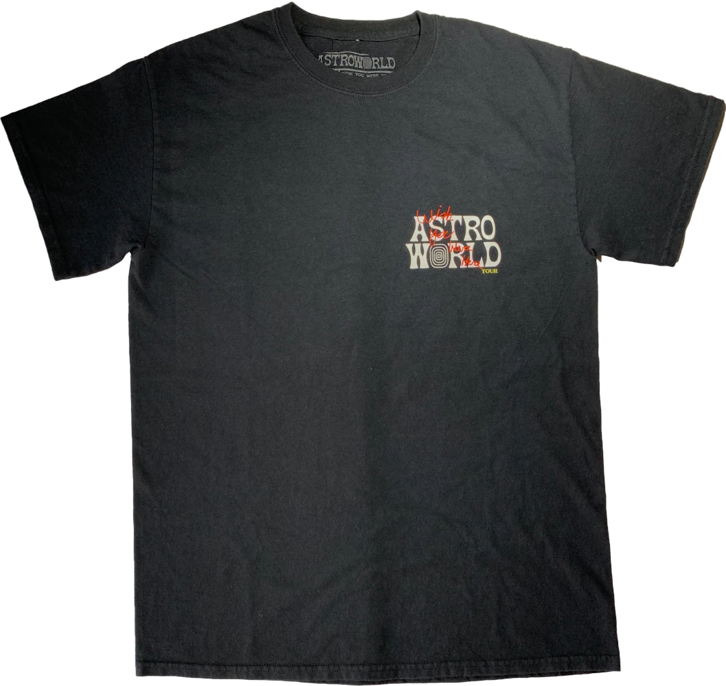 Travis Scott Astroworld Logo Tour Shirt Mens Size M Wish You Were Here Black