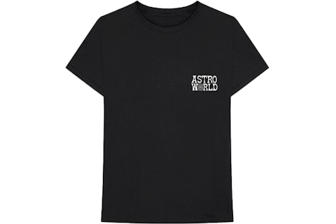 Travis Scott Camiseta Astroworld Promo Negro Hombre FW18 US