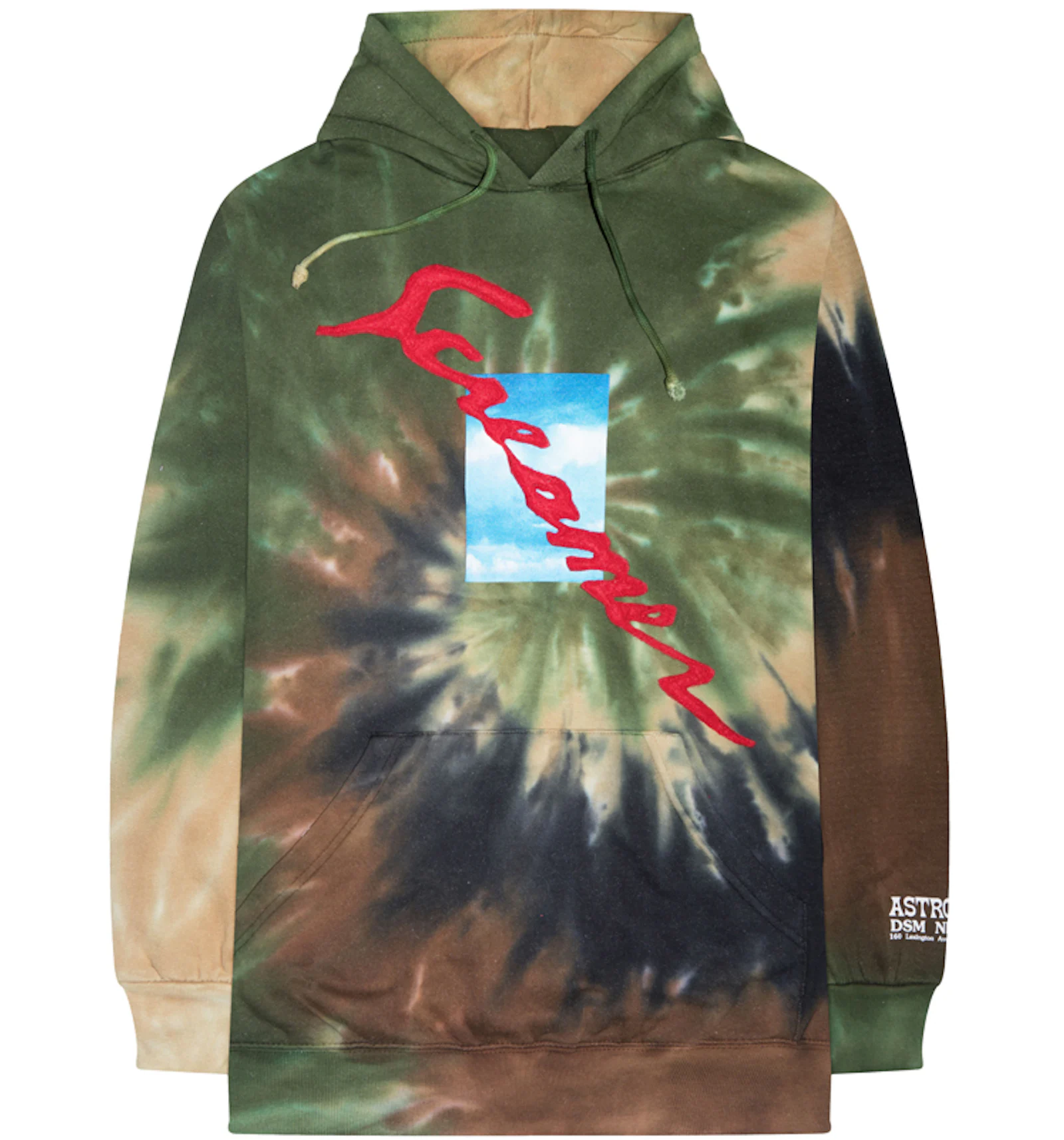 Travis Scott Astroworld X DSM NY Screamer Hoodie Tie Dye Men s