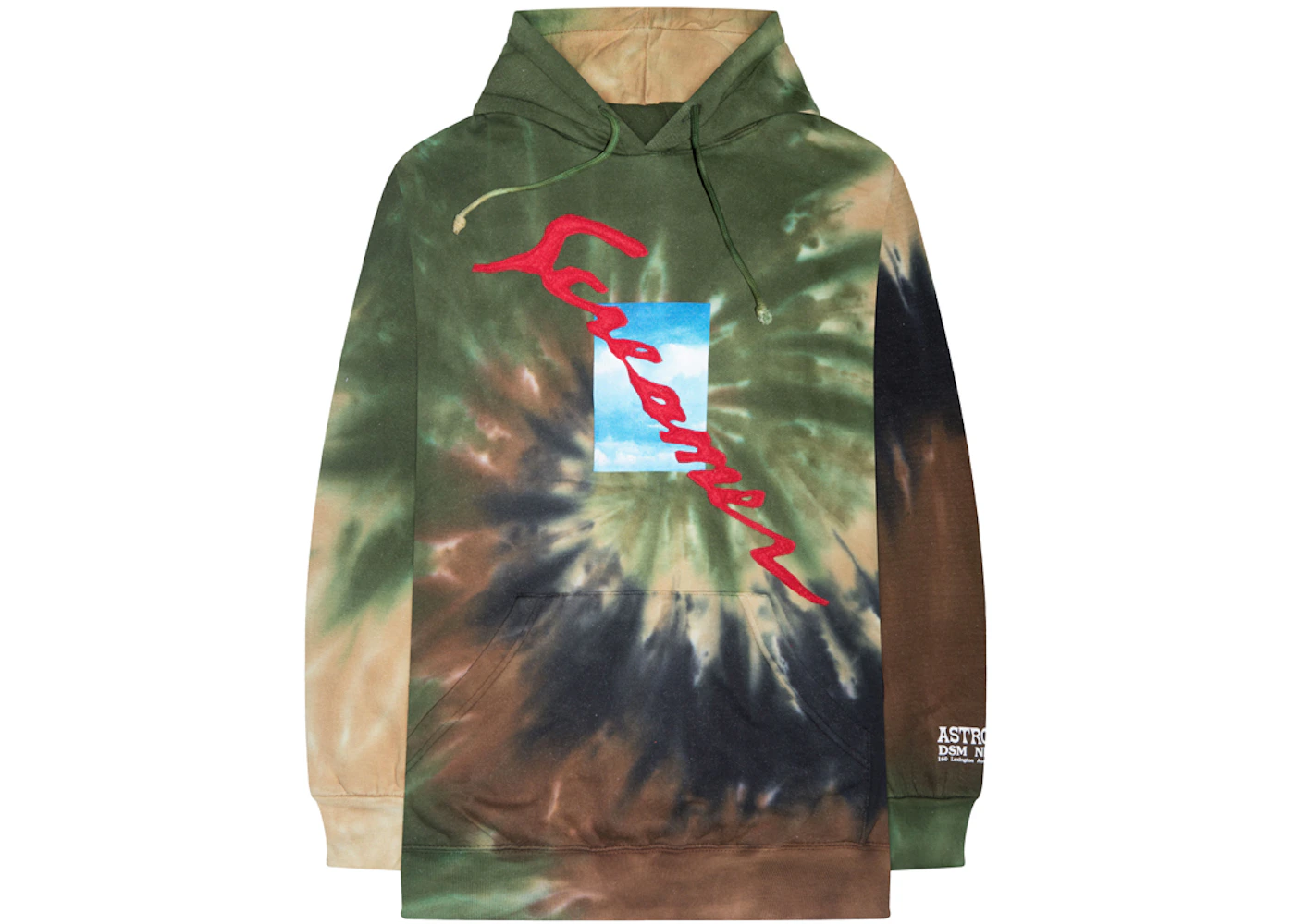 Travis Scott Astroworld X DSM NY Screamer Hoodie Tie Dye Men s