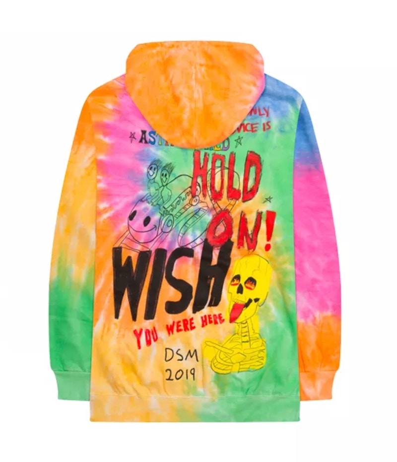 tie dye hoodie travis scott