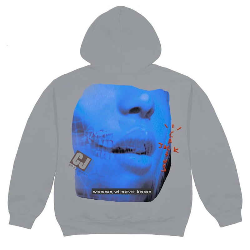 Travis Scott CJ Digital Girl Hoodie Grey Men s FW20 US