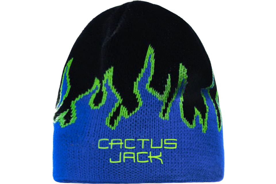 Travis Scott CJ Digital Logo Beanie Black/Blue