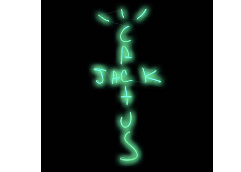 Travis Scott Cactus Jack Neon Room Sign