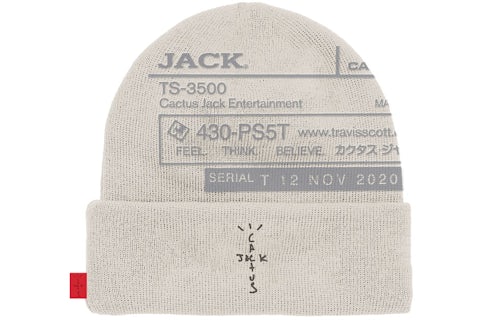 Travis Scott CJ System I Beanie Natural Men's FW20 US