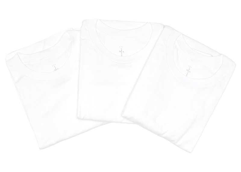 Travis Scott CJ T-Shirt (3 Pack) White Men's FW20 GB