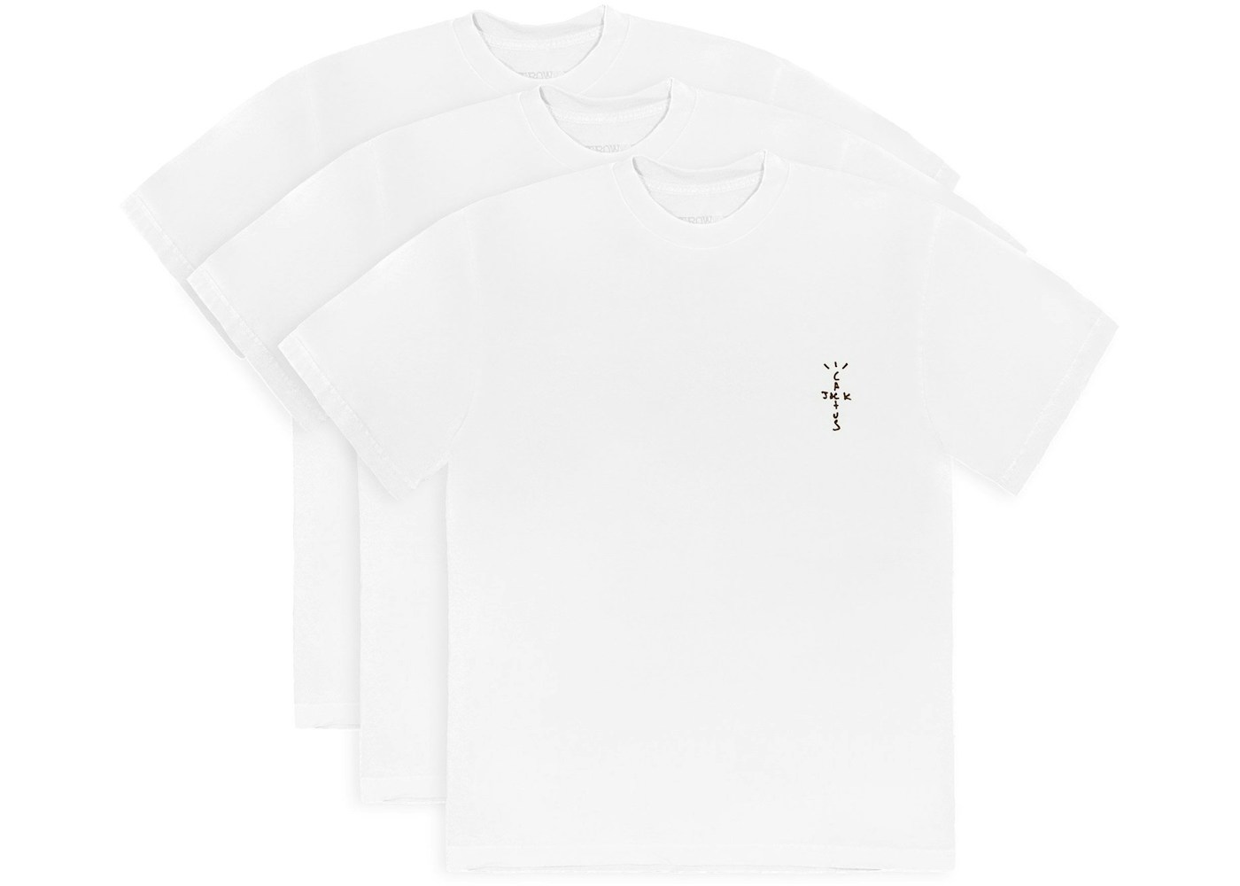 Travis Scott Cj T Shirt 3 Pack White Fw
