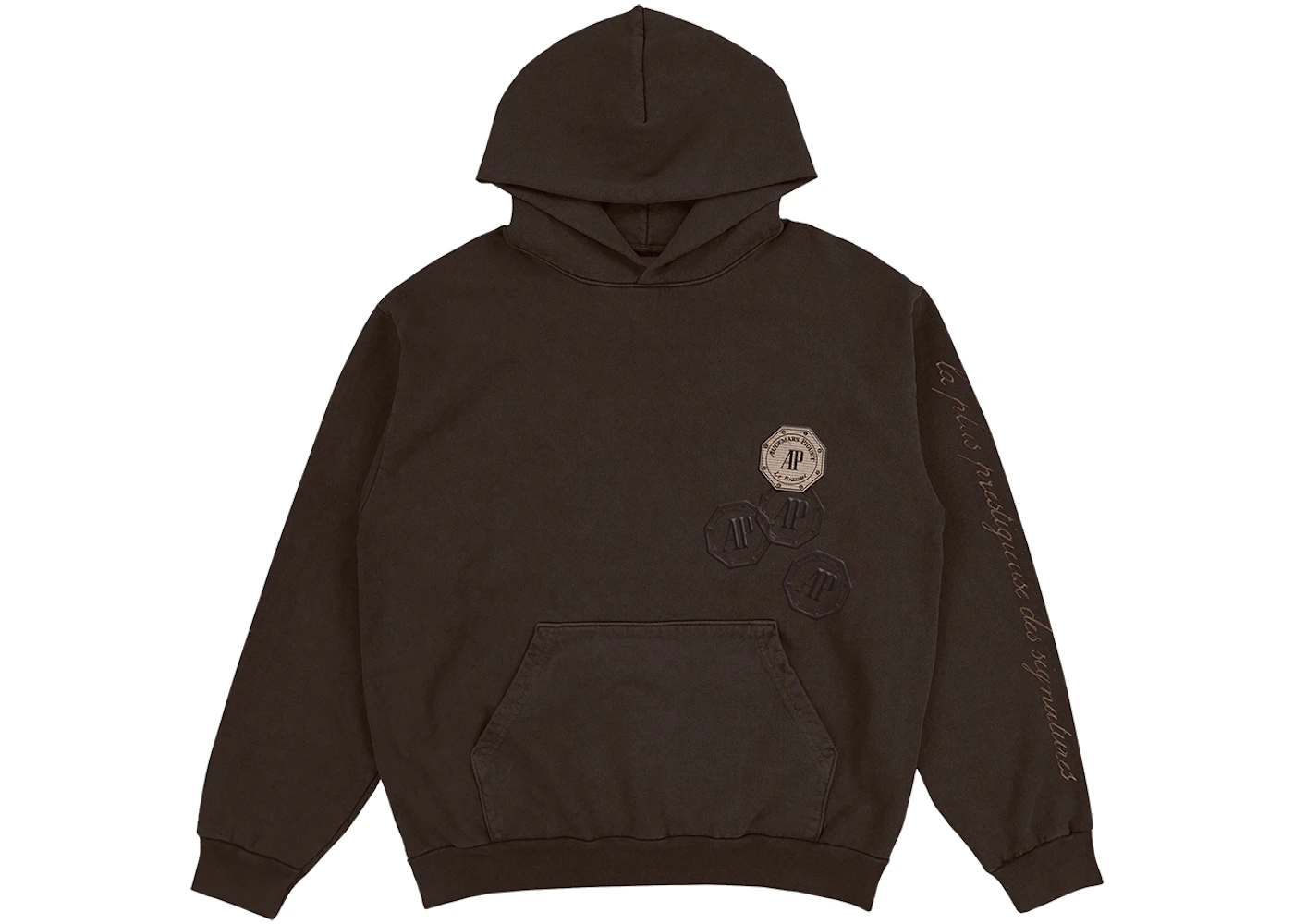 Travis Scott CJ x Audemars Piguet Emblem Hoodie Dark Brown Men's