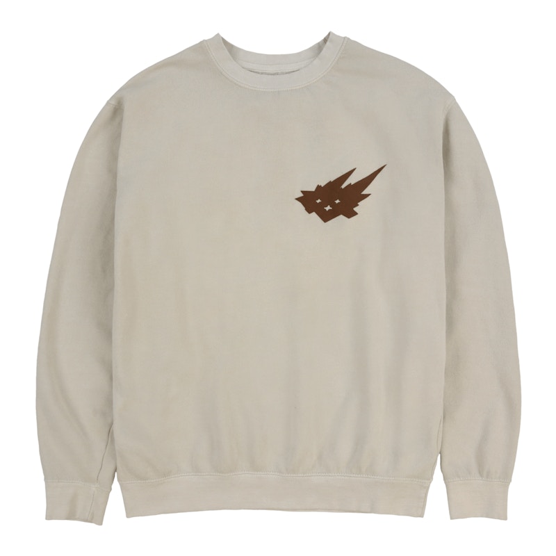 Pre-owned Travis Scott Men's Cacti Mono Heritage Crewneck Sweatshirt In Grey