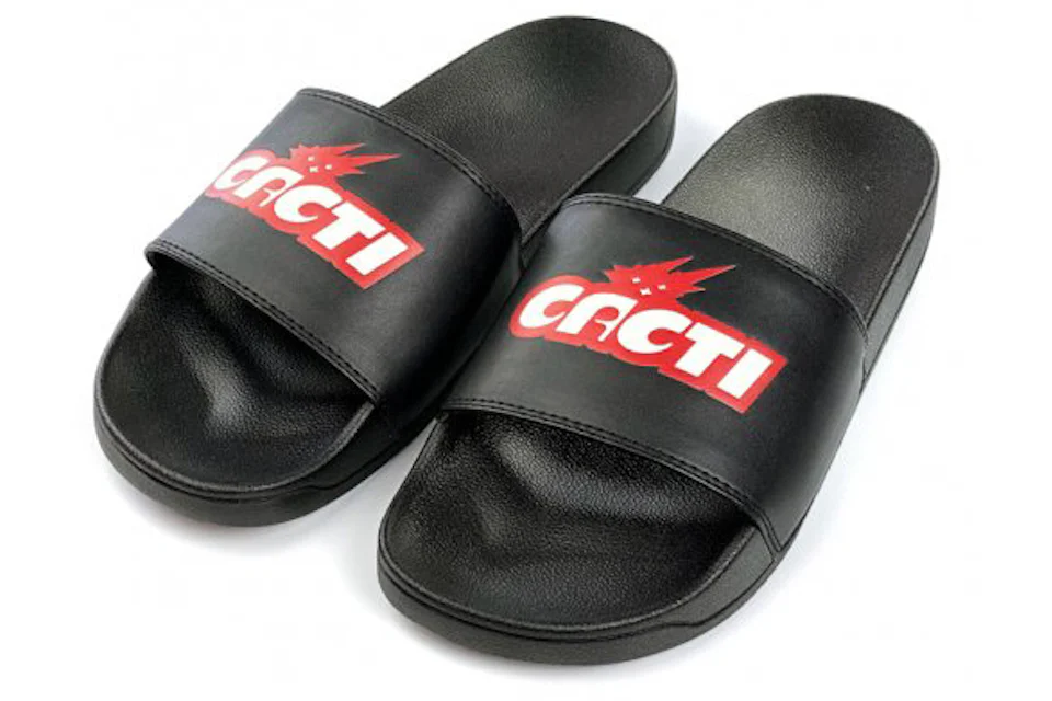 Travis Scott Cacti Slide Black Red Homme - Sneakers - FR